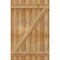 Ekena Millwork Joined Board-n-Batten Shutters w/Z-Bar, Rough Sawn Western Red Cedar, 32 1/4W x 50H, PR RBJ06Z32X050RWR - alternate 2